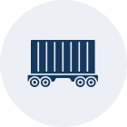 Illustration of a trailer inside a circle
